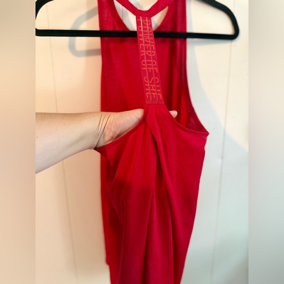 Athleta Red T Back Strap Power Of She Workout Tank Top Womens Size XS - Picture 11 of 13